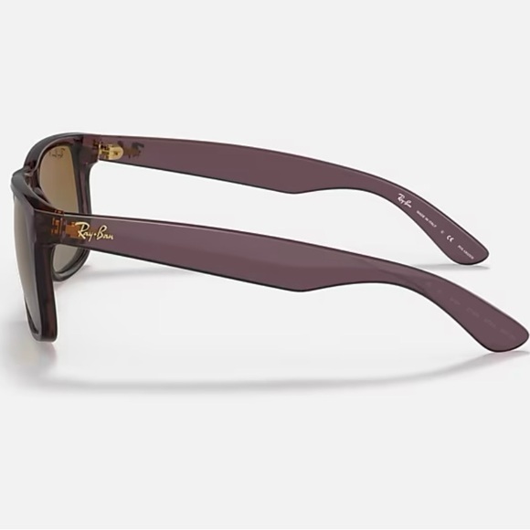 Ray-Ban JUSTIN Classic RB4165 6597/T5 54-16 Brown Clear Frame - Picture 10 of 16